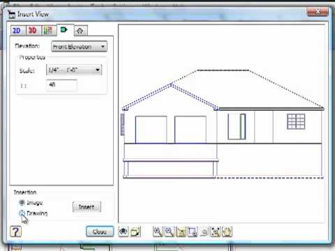 Inserting an Elevation or Section View to Measure (Video)