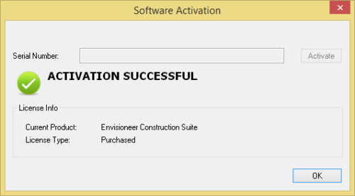 Authorization Procedure Once you install Envisioneer and use it for the first time you have the option to run it as a trial or authorize it as full product. Envisioneer has an online automatic authorization tool which will make activating the software easy. If you don’t have internet access the software can still be activated. Use the instructions below to activate the software with or without internet access. Steps 1. Click the Activate button. 2. The Software Activation dialog box will appear. 1. The Activation system will automatically authorize the software if you have internet connection. In the upper right corner of the dialog box it reports Automatic with a green line if it can detect an internet connection. By typing in your provided Serial Number (See your download instructions email) and clicking Activate you will automatically authorize your software. 2. If you don’t have internet connection it will start a manual authorization process. You will need to email codes@cadsoft.com the necessary information found on the link provided on the Software Activation page. The Admin team at Cadsoft will email you back a License Key that you can type in. 3. If you can’t obtain internet connection. You can call Cadsoft to obtain the code. You must provide them with the request code as illustrated in the following screen capture. Once you are authorized in any of the 3 methods you will see “Activation Successful” and your purchased product and license type will appear. Click OK to use the software. Deactivate Procedure If you need to deactivate the software on a computer to use it on another device follow the instructions below. Steps 1. In Envisioneer, Select Help>Software Deactivation. 2. Click the Deactivate button and then click OK. 3. When you exit the software this device will be deactivated and you will be able to activate an alternate device.