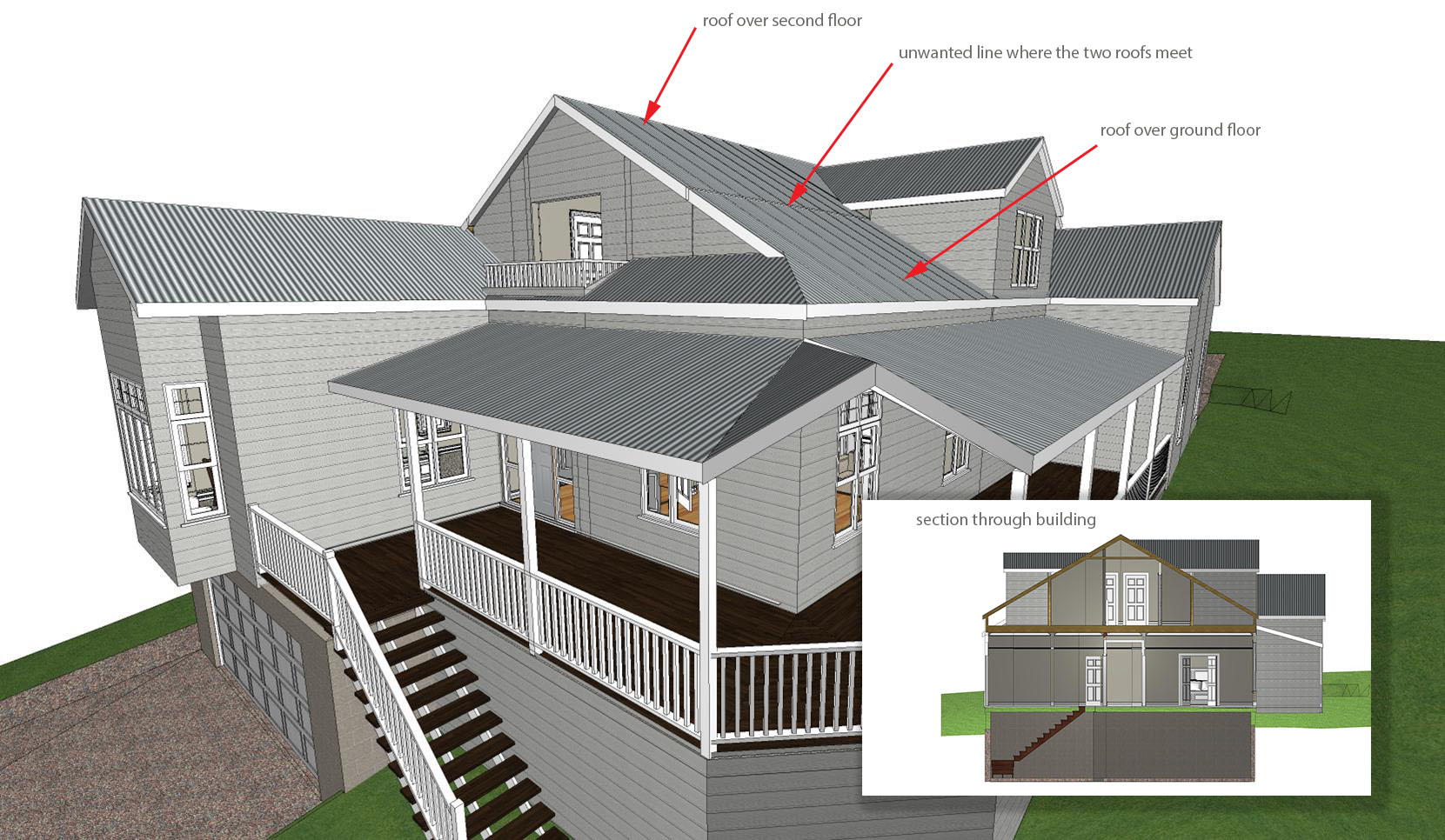 How to model attic roof  design  Envisioneer