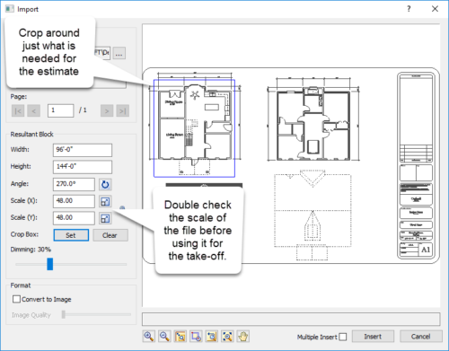 Importing a pdf 