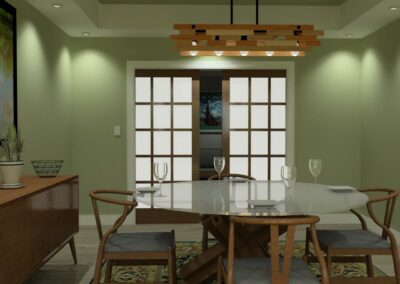 Earthy Green Dining