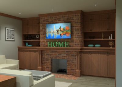 Fireplace in Family Room