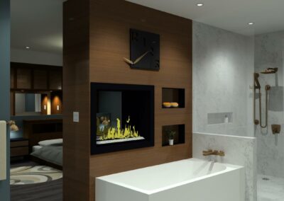 Fireplace in Ensuite
