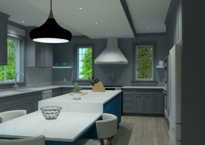 Island Blue KItchen